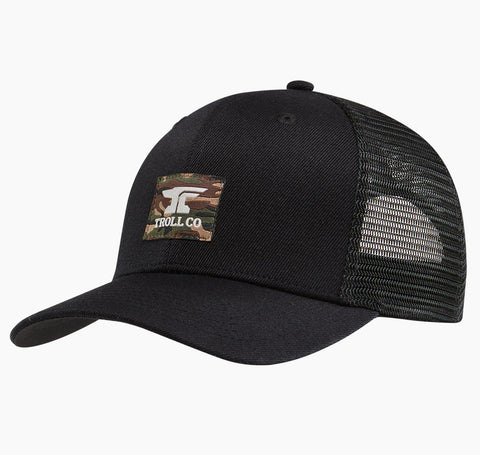 Troll Co Anvil Woven Label Curved SnapBack