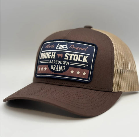 Baredown Rank Brown Curved SnapBack