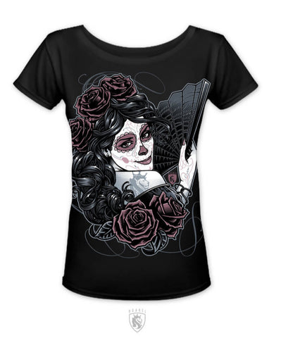 Ogabel La Catrina Scoop Neck Tee