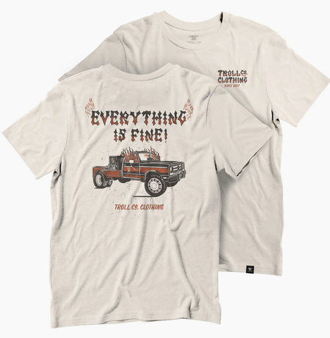 Troll Co Everything Is Fine Tee