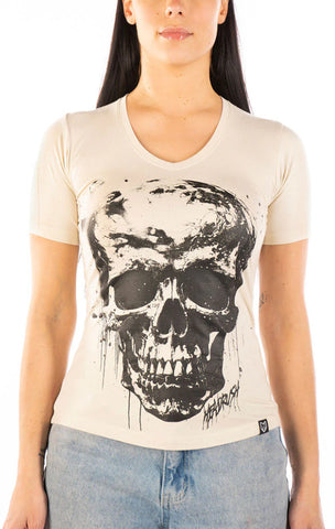 HeadRush Skulls N’ Roses Vneck Tee