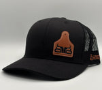 Baredown Ear Tag Leather Patch Curved SnapBack