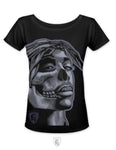 Ogabel Pac Skull Scoop Neck Tee