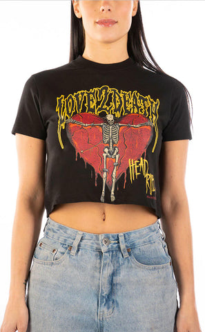 HeadRush Love 2 Death Cropped Tee