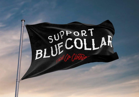 Troll Co Support Blue Flag