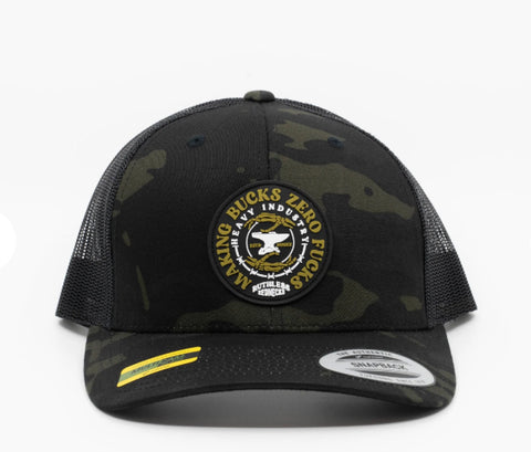 Ruthless Redneck MBZF Anvil Patch Curved Snapback
