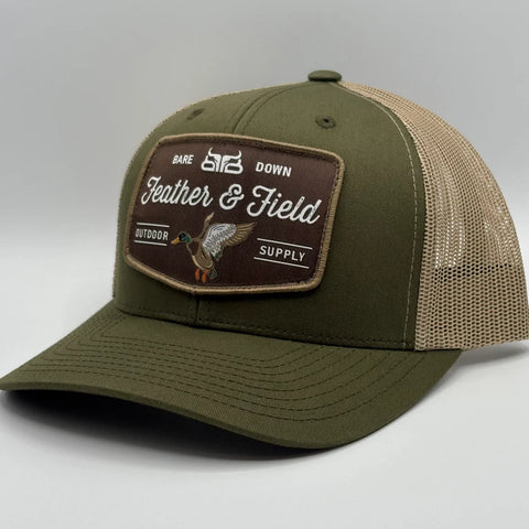 Baredown Feather & Field Curved SnapBack