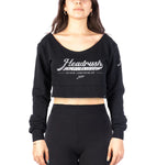 HeadRush Angel Wings Cropped Vneck Sweater