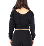 HeadRush Angel Wings Cropped Vneck Sweater