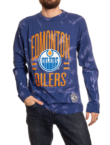 Edmonton Oilers Crystal Tie Dye L/S