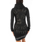 HeadRush Black Manta Hooded Dress