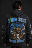 True Blue Grease Monkey Patched Zip Up
