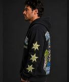 True Blue High Paid DirtBag Patched Zip Up
