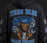 True Blue Grease Monkey Patched Zip Up