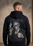 True Blue Cocaine & Caviar  Patched Zip Up