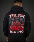 True Blue Rig Pig Patched Zip Up