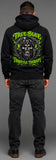 True Blue Throttle Therapy Patched Zip Up