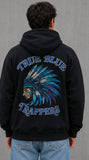 True Blue Trappers Patched Zip Up