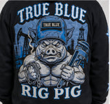 True Blue Rig Pig Patched Zip Up