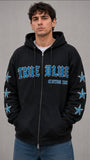 True Blue Saddle Up, Buttercup Patched Zip Up