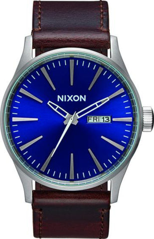Nixon Sentry Leather watch