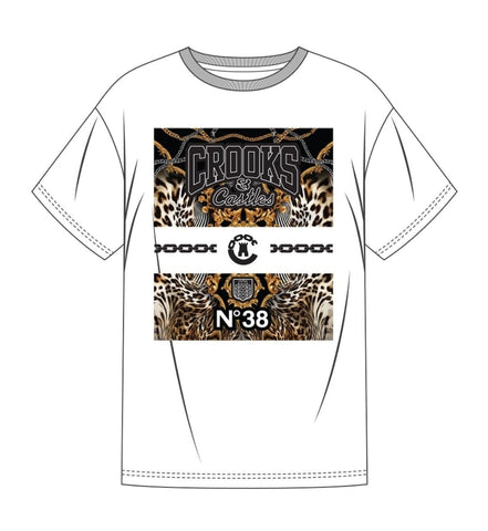 C&C Animal Print Boyfriend SS T-Shirt